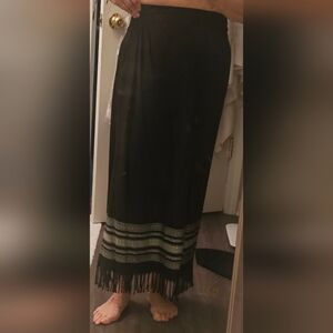 Coldwater Creek - western wrap maxi skirt